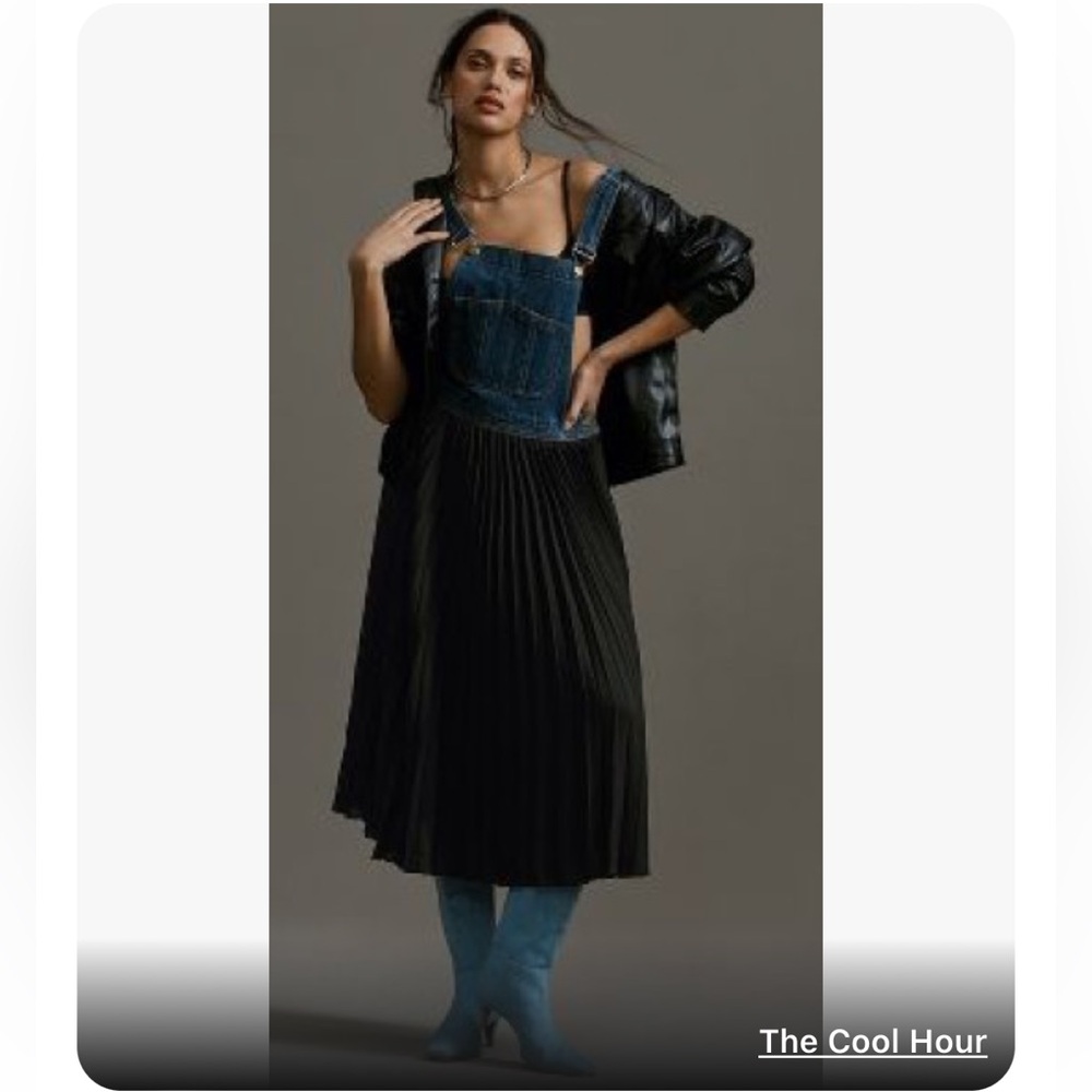 Denim Overall Dress M - Anthropologie